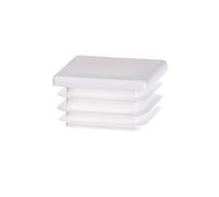 Lamellar plugs End caps for square pipe 10x10 mm 1 pcs. White RAL 9010 Plastic End Caps 1x1 cm EMFA ®