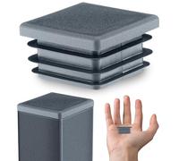 Lamellar plugs End caps for square pipe 25x25 mm 1 pcs. Anthracite RAL 7016 Plastic End Caps 2,5x2,5 cm EMFA ®