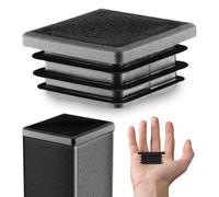 Lamellar plugs End caps for square pipe 30X30 mm 5 pcs. Black RAL 9005 Plastic End Caps 3x3 cm EMFA ®