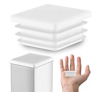 Lamellar plugs End caps for square pipe 45x45 mm 1 pcs. White RAL 9010 Plastic End Caps 4,5x4,5 cm EMFA ®