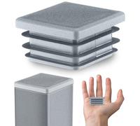 Lamellar plugs End caps for square pipe 45x45 mm 5 pcs. Gris RAL 7040 Plastic End Caps 4,5x4,5 cm EMFA ®