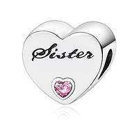 LaMenars Grand Daughter Sister Mom & Mother Family Members Charm - 925 Silver Pendants & Beads for Necklaces - Dangle for Mother's & Christmas Charms