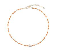 Lameybrt Cowrie shell Surfer Necklaces Beach Handmade Choker Hawaiian Summer Conch Necklace for Women, 18", Puka Shell, No Gemstone