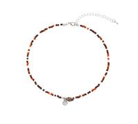 Lameybrt Cowrie shell Surfer Necklaces Beach Handmade Choker Hawaiian Summer Conch Necklace for Women, 18", Puka Shell, No Gemstone