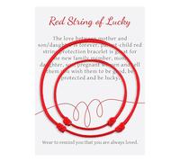 Lameybrt Evil Eye red string Bracelet Kit with Charms Adjustable OJO protection Bracelet for Women, One Size, Plastic, no gemstone