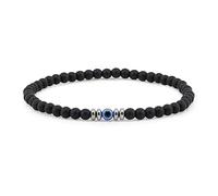 Lameybrt Eye of Evil Eye Bracelet Protection Stretch Bracelets with Natural Stone for Men, Eine Grösse, Gemstone, No Gemstone