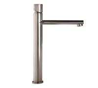 LAMGUL Faucet Modern Black Rose Gold Tall Bathroom Basin Faucet with Knurled Design 100% Brass Countertop Mounted Mixer tap