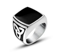 LAMGUL Gothic Blue Red Black Crystal Devil Dragon Claw Ring Men's Trend Exquisite Casual Street Cool Rider Ring Jewelry