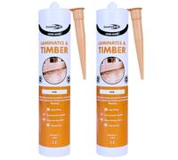 Lami Mate Flexible Sealant Pine 310ml x 2 | Floorboard Gap Filler for Timber, Laminate & Hardwood Flooring | Waterproof Wood Sealant for Frames, Furniture & Panels Bond It
