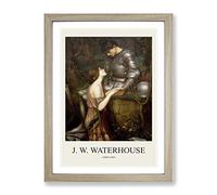 Lamia By John William Waterhouse Exhibition Museum Painting Framed Print | A3 Oak Framed Wall Art | Ready to Hang | Modern Historical Picture | Living Room Bedroom Lounge Office