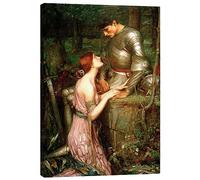 Lamia Canvas print by John William Waterhouse 20 x 30 cm Green Pre-Raphaelite Brotherhood Wall decor