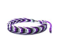 LAMIBEE Bisexual Pansexuality LGBT Proud Love Tibetan Wrist Wrap Bracelet | Amulet and Boho Rope Bracelet Bangles for Women Men Thread for Him and Her, 7 Inch, Tibetan, German Silver, Rope Chain,