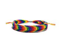 LAMIBEE Bisexual Pansexuality LGBT Proud Love Tibetan Wrist Wrap Bracelet | Amulet and Boho Rope Bracelet Bangles for Women Men Thread for Him and Her, 8.7 Inches, Agate