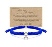 LAMIBEE Bracelet For A Cause, Awareness Ribbon Bangle Bracelets, Wristbands Get Well Soon, Protection Surfer String Bracelet for Men, Women Boho Amulet Style, M, No, crystal