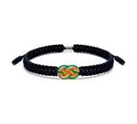 LAMIBEE Infinity Country Pride, Country Flag Code Bracelet, Protection and Lucky Sufer String Bracelet, Tibetan Wrist Wrap Bracelet, Boho Style Rope Bracelet for Women, Men, String Thread Bracelets