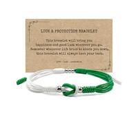 LAMIBEE Infinity Surfer Friendship Bracelet, Forever Love and Friendship with Multicolor Color, Lucky Tibetan Knot Protection String Woven, One Size, synthetic-fiber, no gemstone