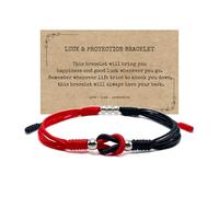 LAMIBEE Infinity Surfer Friendship Bracelet, Forever Love and Friendship with Multicolor Color, Lucky Tibetan Knot Protection String Woven, One Size, synthetic-fiber, no gemstone