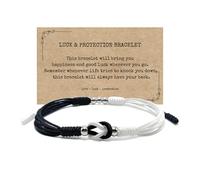 LAMIBEE Infinity Surfer Friendship Bracelet, Forever Love and Friendship with Multicolor Color, Lucky Tibetan Knot Protection String Woven, One Size, synthetic-fiber, no gemstone