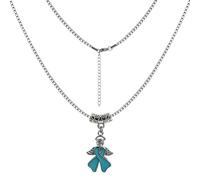 LAMIBEE Necklace for a Cause, Ribbon Awareness Necklace for Cancer Fighters and Warriors, Gift for Supporting Him and Her Patients, L, Cubic Zirconia, No Gemstone