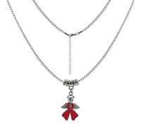 LAMIBEE Necklace for a Cause, Ribbon Awareness Necklace for Cancer Fighters and Warriors, Gift for Supporting Him and Her Patients, L, Cubic Zirconia, No Gemstone