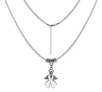LAMIBEE Necklace for a Cause, Ribbon Awareness Necklace for Cancer Fighters and Warriors, Gift for Supporting Him and Her Patients, L, Cubic Zirconia, No Gemstone