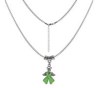 LAMIBEE Necklace for a Cause, Ribbon Awareness Necklace for Cancer Fighters and Warriors, Gift for Supporting Him and Her Patients, L, Cubic Zirconia, No Gemstone
