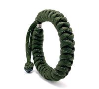 LAMIBEE Reflective Survival Paracord Bracelet Handmade for Camping and Hiking, Military Durable, Resizable 7-10 Inches, 550 lbs Strength, 7-10 inches, Polyester