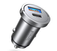 Lamicall 45W Cigarette Lighter USB C Car Charger - [USB C + USB A] 24V/12V Mini USB Socket, PD & QC 3.0 Fast Charging Adapter for iPhone 16/15/14, iPad, Samsung