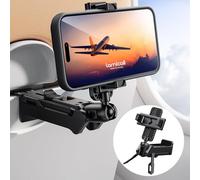 Lamicall Airplane Phone Holder for Travel - [Upgrade Wide Clip] Phone Mount