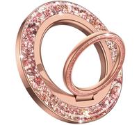 Lamicall Bling Magnetic Phone Ring Holder for MagSafe - [2026 Glitter Twinkle Ring] 360 Rotating Magnet Phone Grip Stand for iPhone 17 16 15 14 13 Pro/Pro Max/Plus, Other Use Metal Ring - Rose Gold