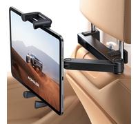 Lamicall Car Headrest iPad Holder - [Aluminium Lockable Arm] Universal Car Tablet Mount Backseat with Foldable Wide Clip, Road Trip Essentials for Kids, for iPad Pro, Air, Mini, Galaxy, 6.1-13” Device