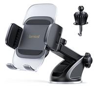Lamicall Car Phone Holder Cradle - 2025 Universal [60LB Super Suction] Mobile Phone Holder Car Dashboard Windscreen Air Vent Automobile Mount for iPhone 16/15/14/13/12 Pro Max, Samsung, 4-7” Cellphone
