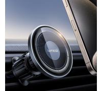 Lamicall Car Phone Holder for MagSafe - [2025 HD Glass Panel] Strong Magnetic Phone Car Mount, Air Vent Phone Mount for iPhone 16 15 14 13 12 Pro/Max/Plus/Mini & Magnetic Case, Others with Metal Ring