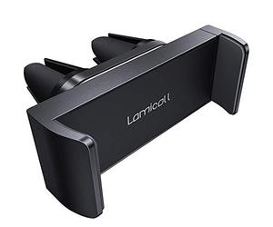 Lamicall Car Phone Holder, Universal Vent Mount - 360 Rotating Air Vent Cradle Stand for iPhone 17 16 15 14 Pro Max Plus Air, 13 12 Pro Max Mini, 11 Pro Xs XR X 8, Samsung S21, Mobile Phones - Black
