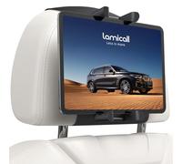Lamicall Car Tablet Holder for Kids - [Silicone Wide Clip] Universal 360°Rotating Headrest Car Mount, Foldable Backseat Holder for iPad Pro 13/11/10.5/9.7, Air Mini 6 5 4 3, Phone, Tab, 6.1-13” Device