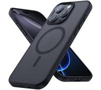 Lamicall Case for iPhone 16 Pro Max for Magsafe, [Anti-Slip Edge] Magnetic Phone Case for iPhone 16 Pro Max, Ultra-Slim, Scratch-Resistant, Protective Cover Translucent Matte Hard Bumper 6.9” - Black