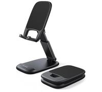 Lamicall Foldable Phone Stand for Desk - Height Adjustable Phone Holder Cradle Dock for iPhone 17 16 15 14 Pro Max Plus Air, 13 12 Pro Max Mini, 11 Pro, Xs, XR, X, 8, Samsung S23, 4"-8" Mobile Phones