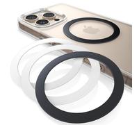 Lamicall for MagSafe Ring Sticker - [4 Pack] Ultra Strong Metal Ring, Universal Magnetic Ring Support Wireless Charger Conversion Kit for iPhone 16/15/14/13/12/11 Series, Galaxy, Android Accessories