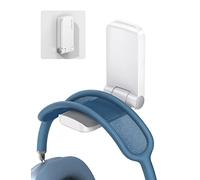 Lamicall Headphone Hanger Holder Desk - Adhesive Headphone Hook Mount, Gaming Headset Hanger Under Desk, Magnetic Foldable Earphone Clip Clamp Stand for Sony, Beats, Sennheiser, HyperX, etc - White