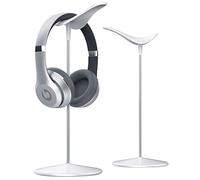 Lamicall Headphone Stand, Headset Stand - Universal Headset Holder, Earphone Stand with Aluminum Supporting Bar Steady Base - White