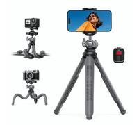Lamicall Mobile Phone Tripod, Flexible Camera Tripod - [3 in 1 Integrated] 2026 Upgraded Mini Smartphone Tripod Stand Holder, 360° Rotating Portable Mount for Live, Cellphone, Camera
