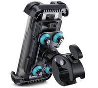 Lamicall Motorbike Phone Holder [Dual Anti-Shock] - 2025 Motorcycle Phone Mount, Universal Bike Phone Holder for iPhone 16 15 14 13 12 11 Pro Max Plus Mini, Samsung S23, 4.7-6.7" Phone - Blue