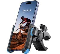 Lamicall Motorcycle Bike Phone Holder - 【1s Quick Release】 Universal Motorbike Phone Mount, Bicycle Handlebar Clamp for iPhone 16 15 14 13 Pro Max Plus Mini, Samsung S25 S24 Ultra, All Phones - Blue