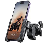 Lamicall Motorcycle Phone Holder for Filming - 【1s Quick Release】 Universal Motorbike Phone Mount Adapter, Phone Holder Bike for iPhone 17 16 15 14 13 Pro Max Plus Air, Samsung S24 Ultra, All Phones