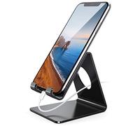 Lamicall Phone Stand, Phone Dock - Universal Stand, Cradle, Holder, Dock Compatible with iPhone Duo 18 17 16 15 Pro Max Plus Air, 13 12 Pro Max Mini, 11 Pro, HUAWEI, Samsung S26, Smartphones - Black
