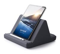 Lamicall Pillow Tablet Holder, Tablet Cushion Stand - Lazy Holder Stand Bed Sofa, Compatible with New 2022 iPad Pro 9.7, 10.5, 11, 12.9, iPad Air mini 2 3 4 5 6, Switch, Samsung Tab, Books - Gray