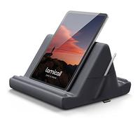 Lamicall Pillow Tablet Holder, Tablet Cushion Stand - Warm Pillow Soft Pad Rest for Bed Sofa, for iPad Pro 9.7, 10.5, 12.9, iPad Air mini 6 5 4 3 2, Samsung Tab, iPhone, Books, all Tablets - Grey