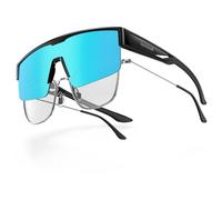 Lamicall Polarized Fit Over Glasses Sunglasses - [25g TR90 Ultra-Light] UV400 Protection sunglasses for Men Women, Oversized Sunglasses with Bendable Temples for Driving Golf Hiking Cycling Running