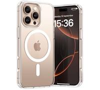 Lamicall Transparent Case for iPhone 16 Pro for MagSafe - [Enhanced Anti-Yellowing Tech] Magnetic Phone case for iPhone 16 Pro, Ultra-Thin, Military Drop Protection, Crystal Clear Phone Cover 6.3"