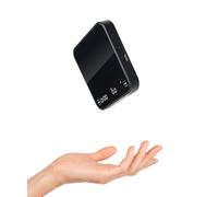 Lamido Rechargeable Mini Coffee Scale with Timer, Small 2kg/0.1g Accurate Scale for Espresso and Pour-Over Coffee, Portable Digital Kitchen Scale with Automatic Timing, 4 Modes
